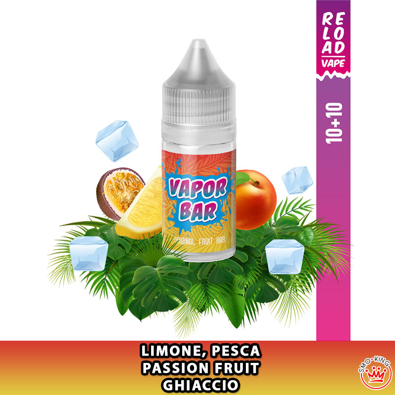 Lemon Peach Passion Fruit Vapor Bar Mini Shot 10+10 ml Reload Vape
