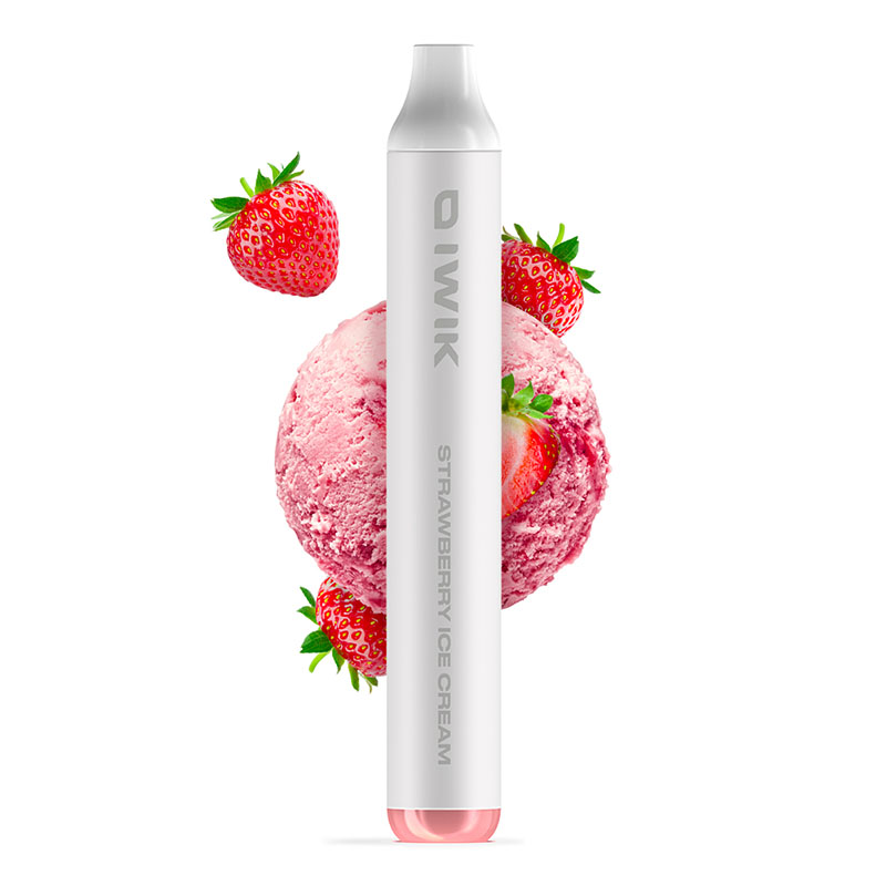 Iwik Strawberry Ice Cream 400mAh Sigaretta Usa e Getta 600 Puff