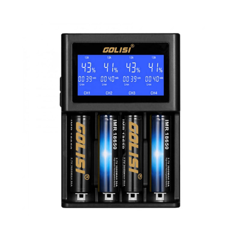 Golisi Caricabatterie S4 4 Slot per Sigaretta Elettronica
