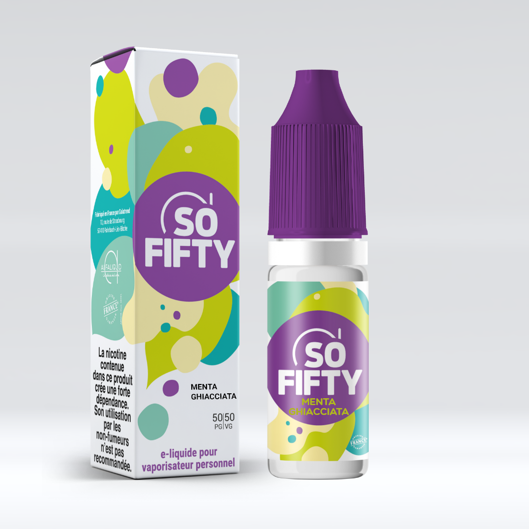 Alfaliquid Sofifty Menta Ghiacciata 10 ml Liquido Pronto Nicotina