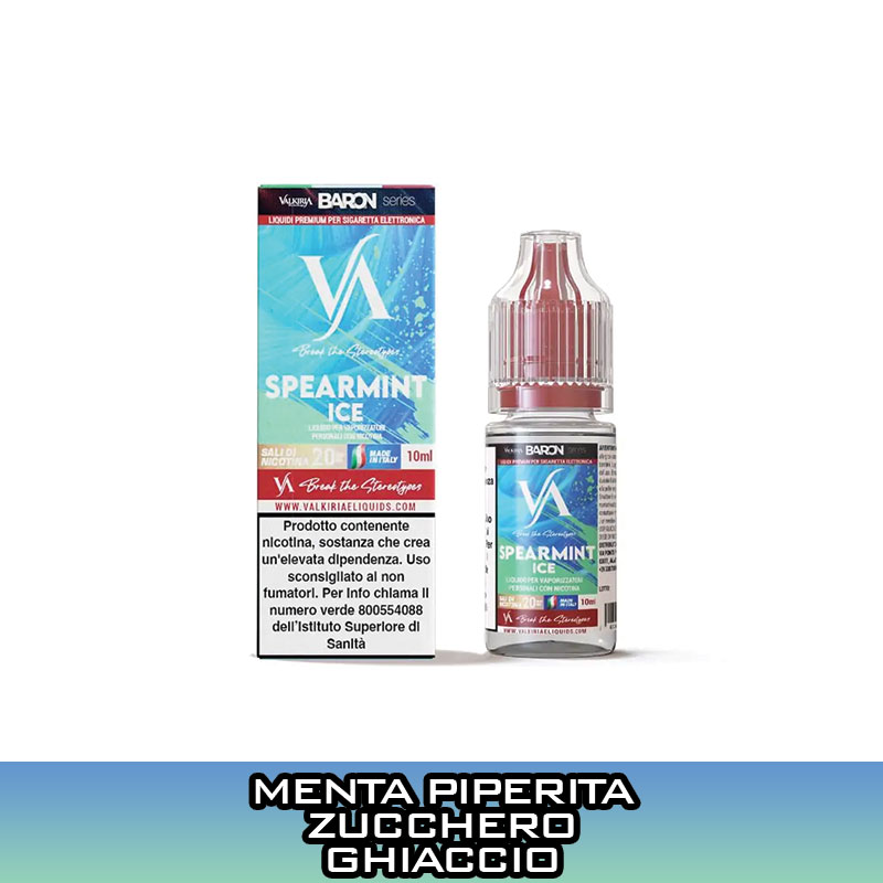 SpearMint Ice Liquido Pronto Nicotina 10 ml Valkiria