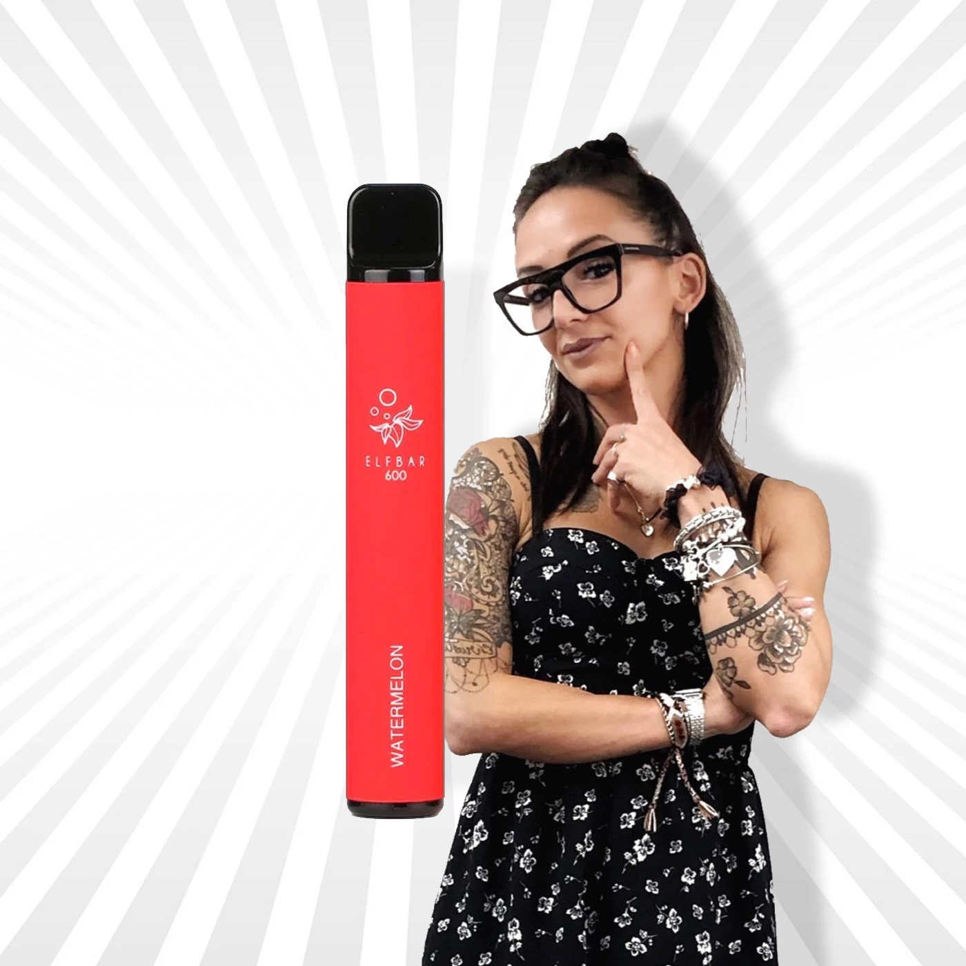 Elfbar 600 Watermelon Chiara Moss Sigaretta Usa e Getta