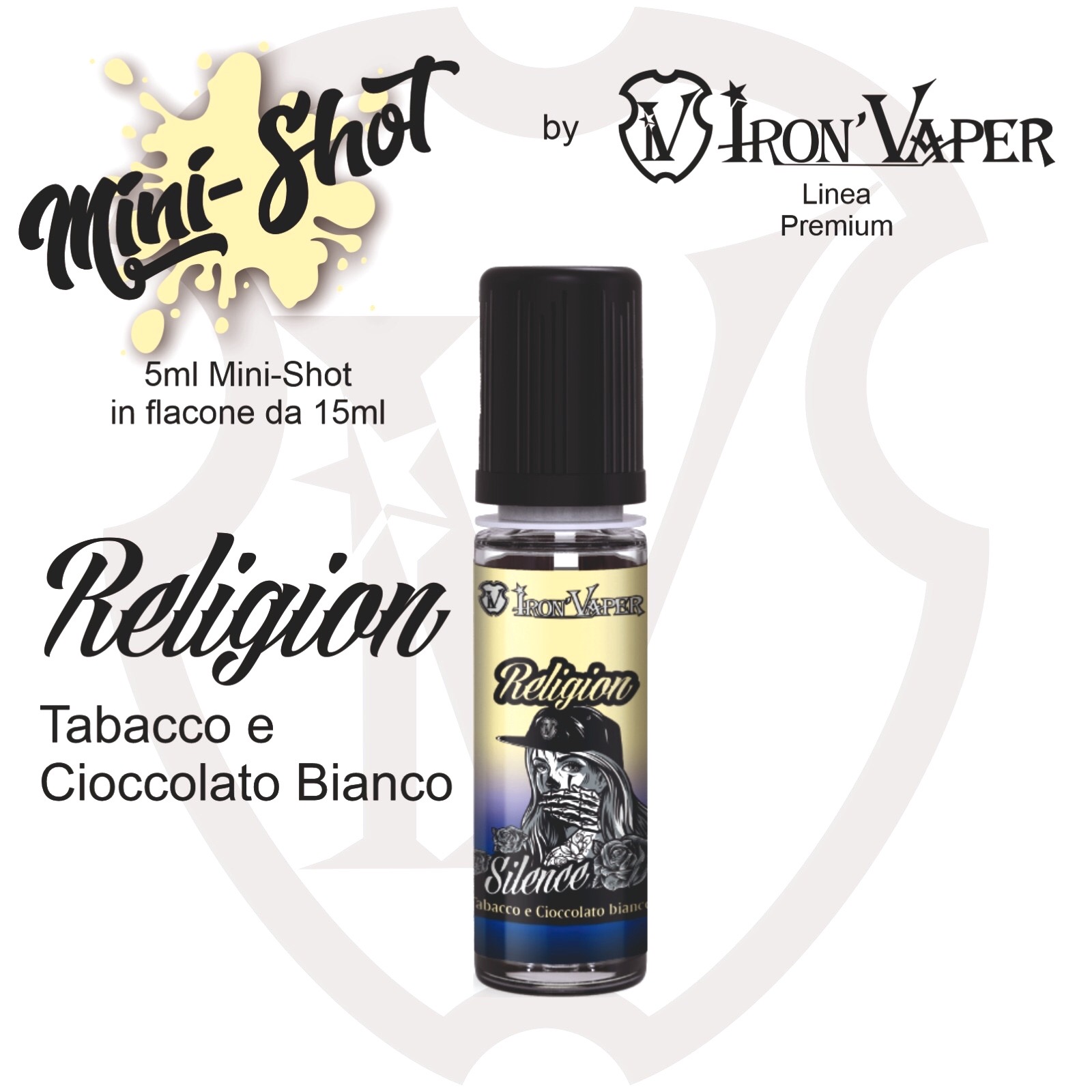 Iron Vaper Religion Mini Shot 5 ml Aroma per Sigaretta Elettronica
