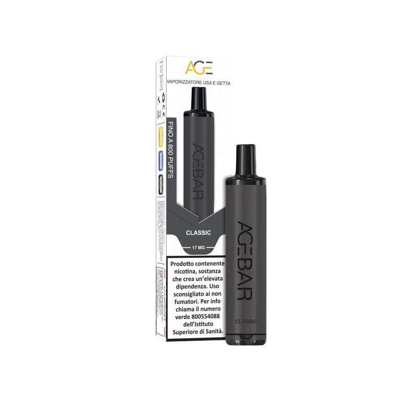 AGEBAR Classic 400mAh Sigaretta Usa e Getta 800 Puff