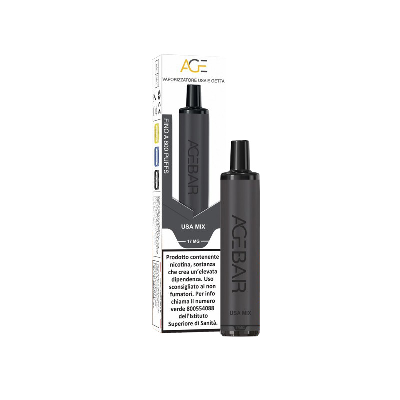 AGEBAR Usa Mix 400mAh Sigaretta Usa e Getta 800 Puff