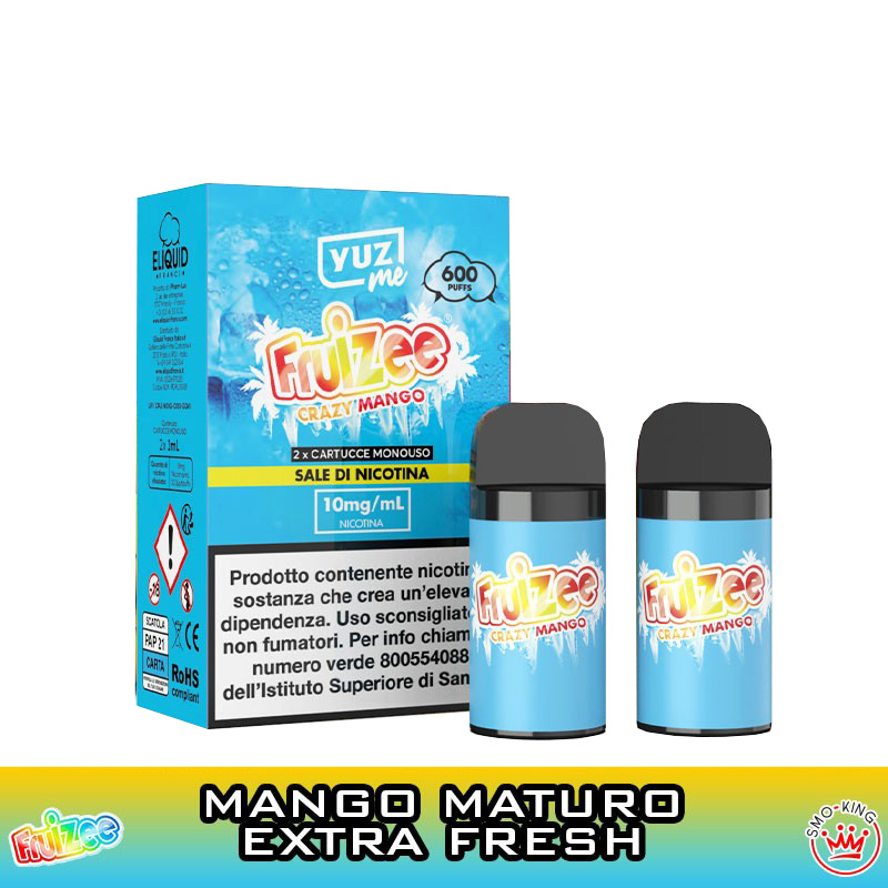 Yuz Me CRAZY MANGO Fruizee Pod Usa e Getta Eliquid France