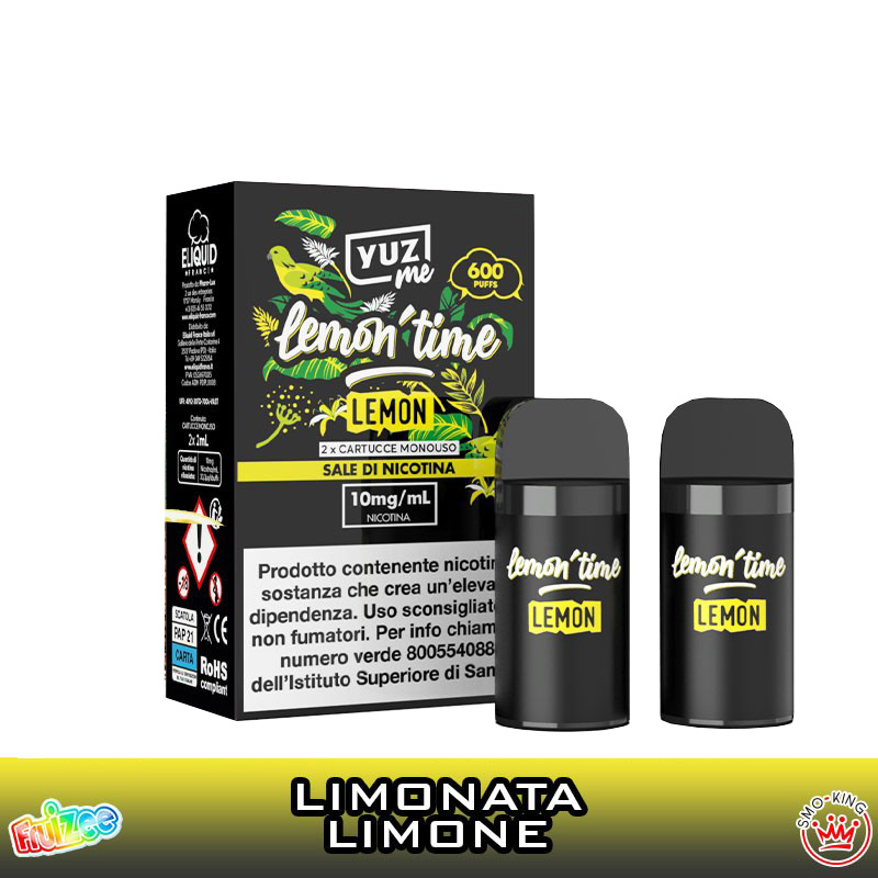 Yuz Me Lemon Time LEMON Pod Usa e Getta Eliquid France