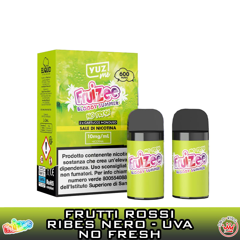 Yuz Me NO FRESH Bloody Summer Fruizee Pod Usa e Getta Eliquid France