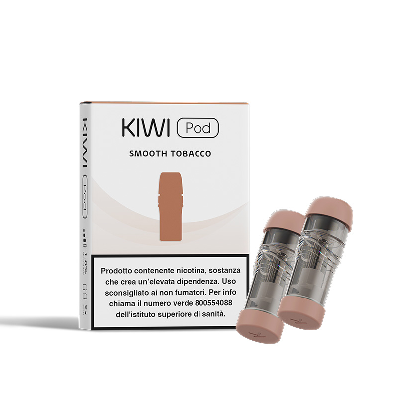 Smooth Tobacco KIWI POD Resistenza Precaricata per Kiwi - 2 Pezzi