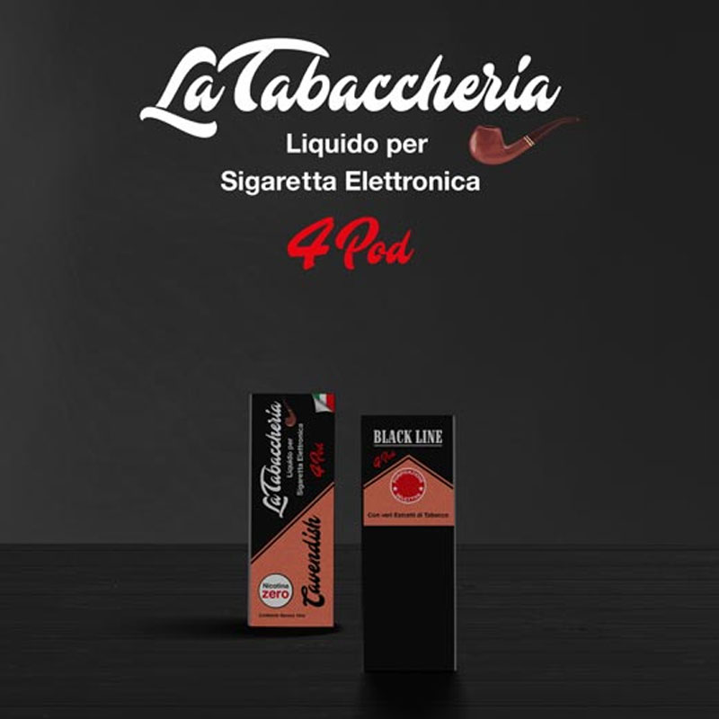 La Tabaccheria Black Line 4Pod Cavendish 10ml Liquido TPD