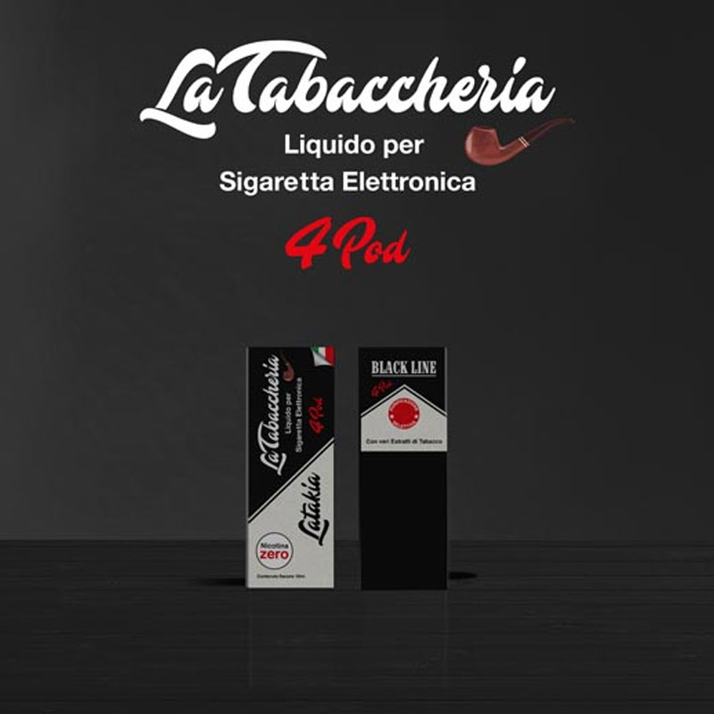 La Tabaccheria Black Line 4Pod Latakia 10ml Liquido TPD