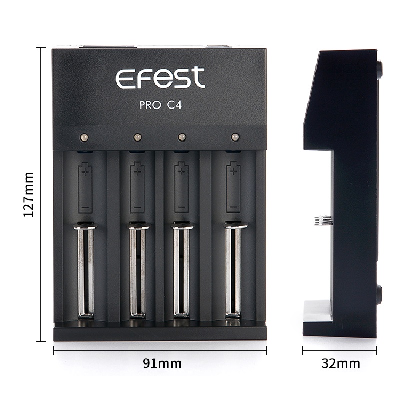 Efest Pro C4 Smart Charger Caricabatterie