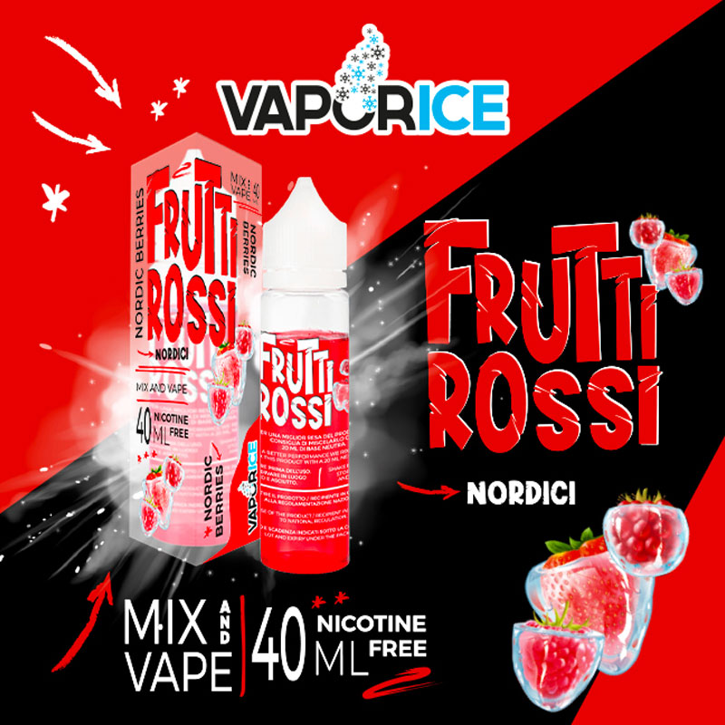 VAPORICE FRUTTI ROSSI NORDICI Liquido 40 ml Mix VAPORART