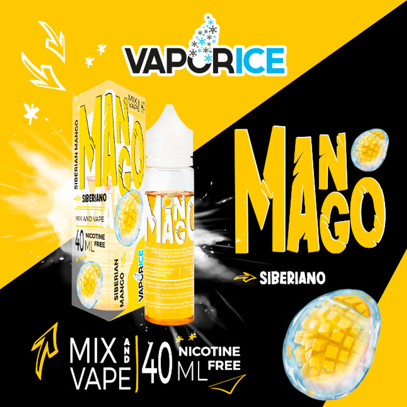 VAPORICE MANGO SIBERIANO Liquido 40 ml Mix VAPORART
