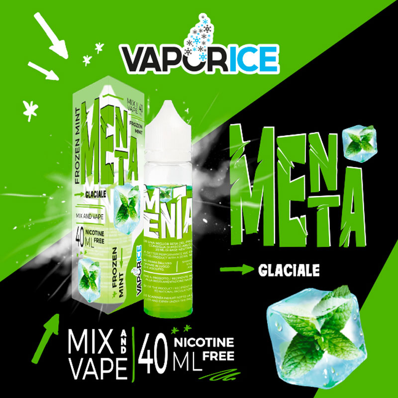 VAPORICE MENTA GLACIALE Liquido 40 ml Mix VAPORART