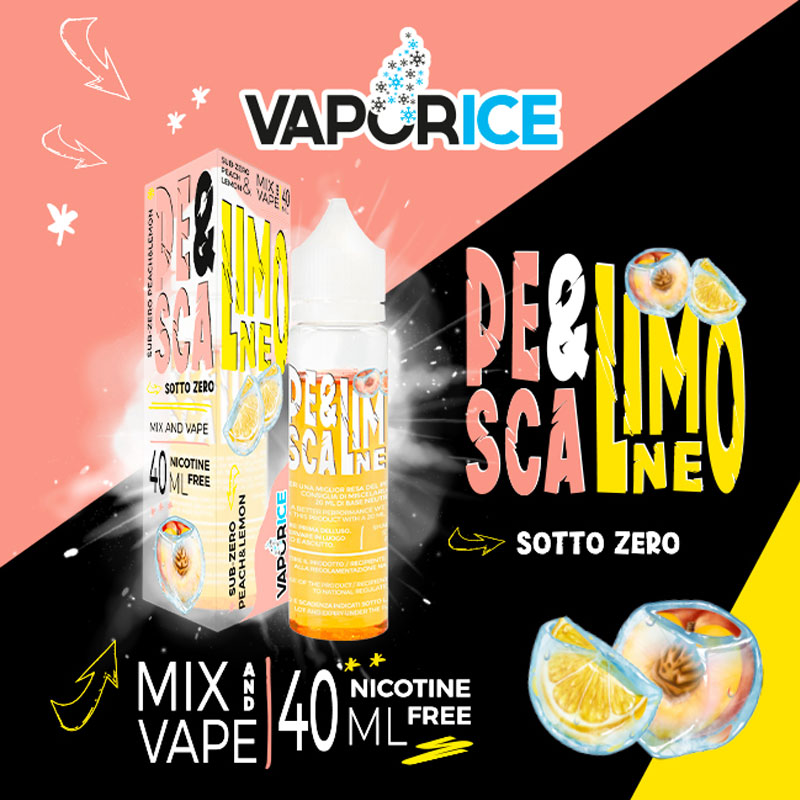 VAPORICE PESCA & LIMONE SOTTO ZERO Liquido 40 ml Mix VAPORART