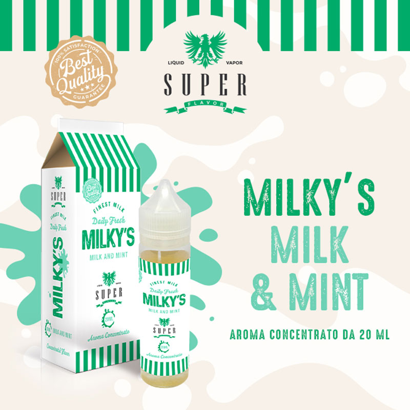 Milky's Milk & Mint Aroma Scomposto 20 ml Super Flavor