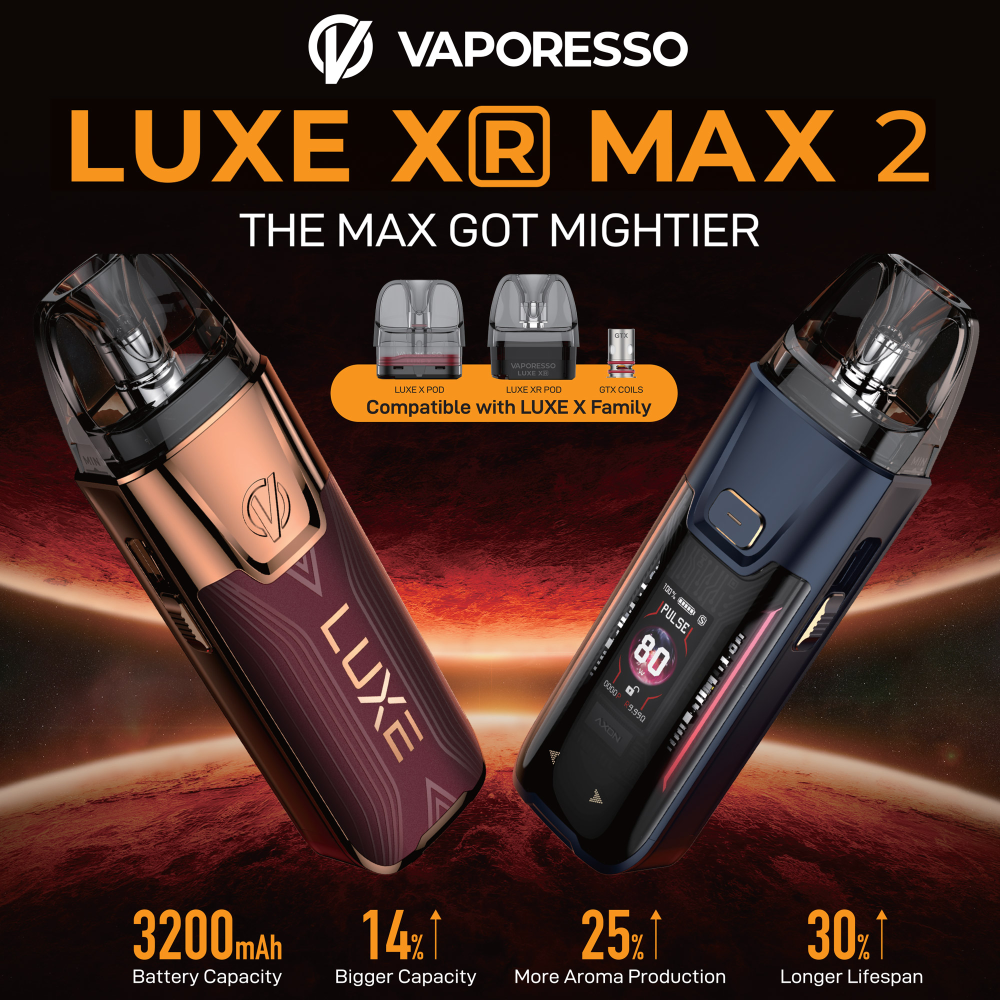 Vaporesso LUXE XR MAX 2 Pod Mod 3200mAh