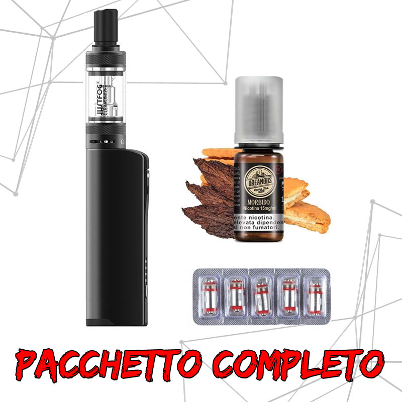 Pacchetto Q16 Pro Kit + Liquido DreaMods + Coil Ricambio