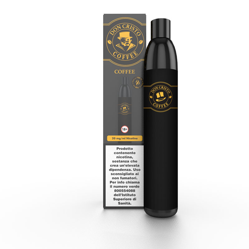 Don Cristo COFFEE 400mAh Sigaretta Usa e Getta 600 Puff PGVG Labs