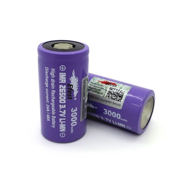 BATTERIA 26500 3000mAh EFEST 2pz