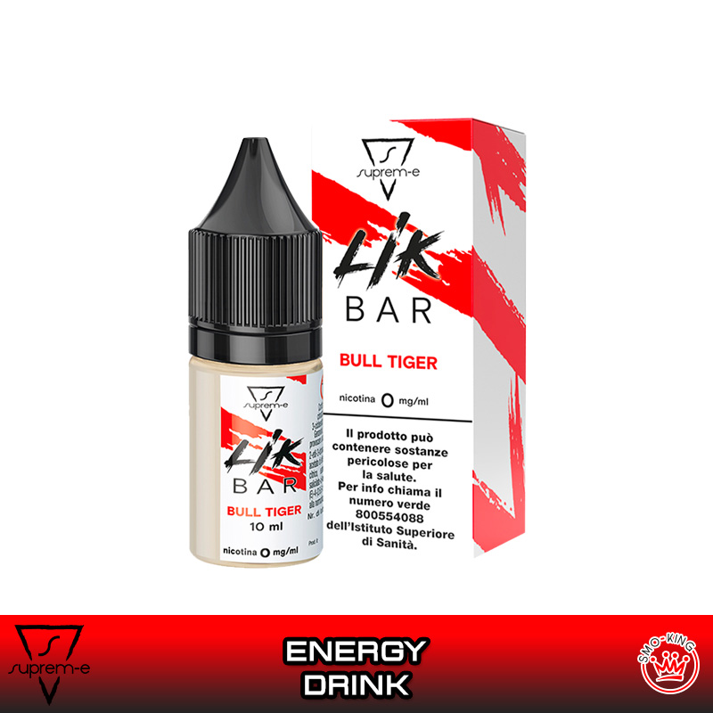 BULL TIGER LIK BAR Liquido Pronto Nicotina 10 ml SUPREM-E