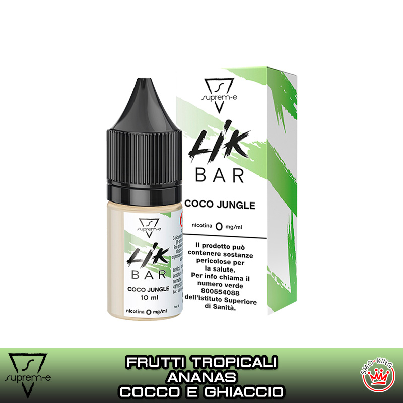 COCO JUNGLE LIK BAR Liquido Pronto Nicotina 10 ml SUPREM-E