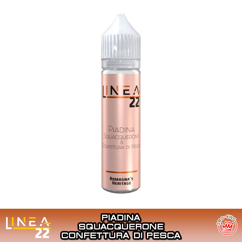 PIADINA SQUACQUERONE E CONFETTURA DI PESCA Aroma 20 ml LINEA 22