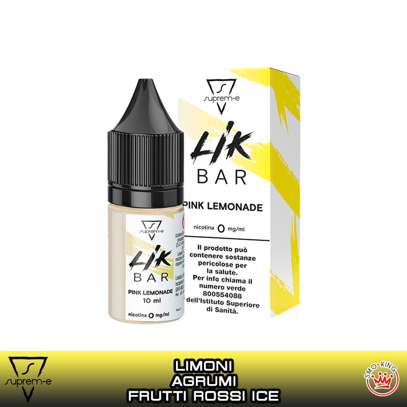 PINK LEMONADE LIK BAR Liquido Pronto Nicotina 10 ml SUPREM-E