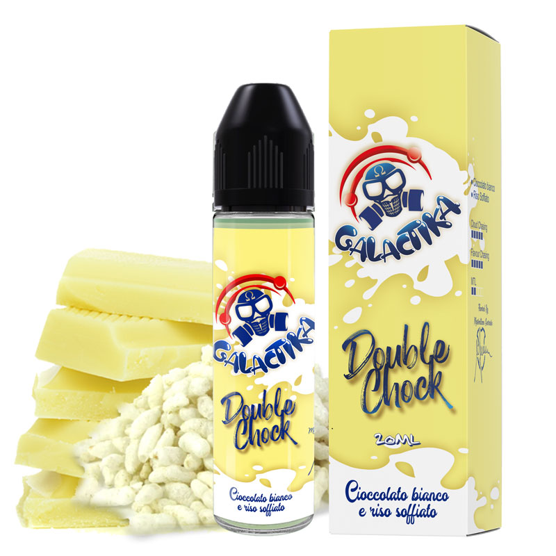 Galactika Double Chock Aroma 20 ml Liquido Sigaretta Elettronica Cioccolato Bianco e Riso Soffiato