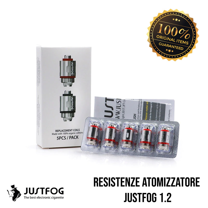 JUSTFOG Resistenze di Ricambio G14 C14 S14 Q14 Q16 Coil 1.2 Ohm 5 Pezzi