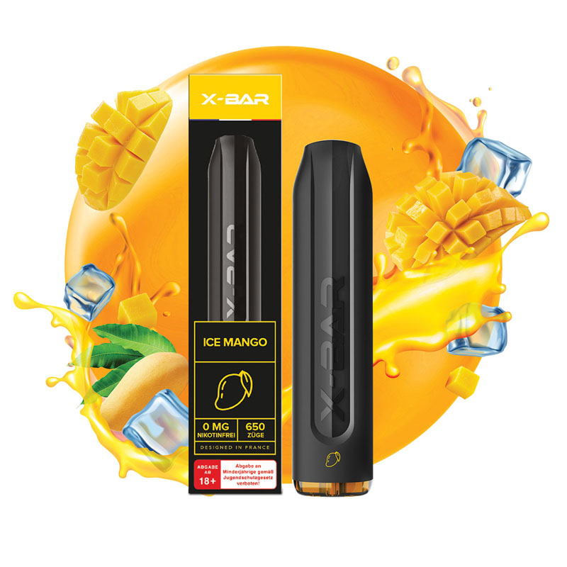 X Bar Mango Ice 500mAh Sigaretta Usa e Getta 650 Puff