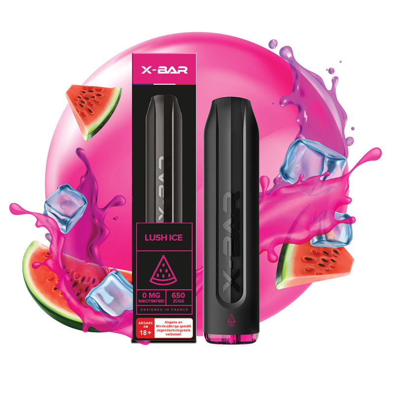 X Bar Lush Ice 500mAh Sigaretta Usa e Getta 650 Puff