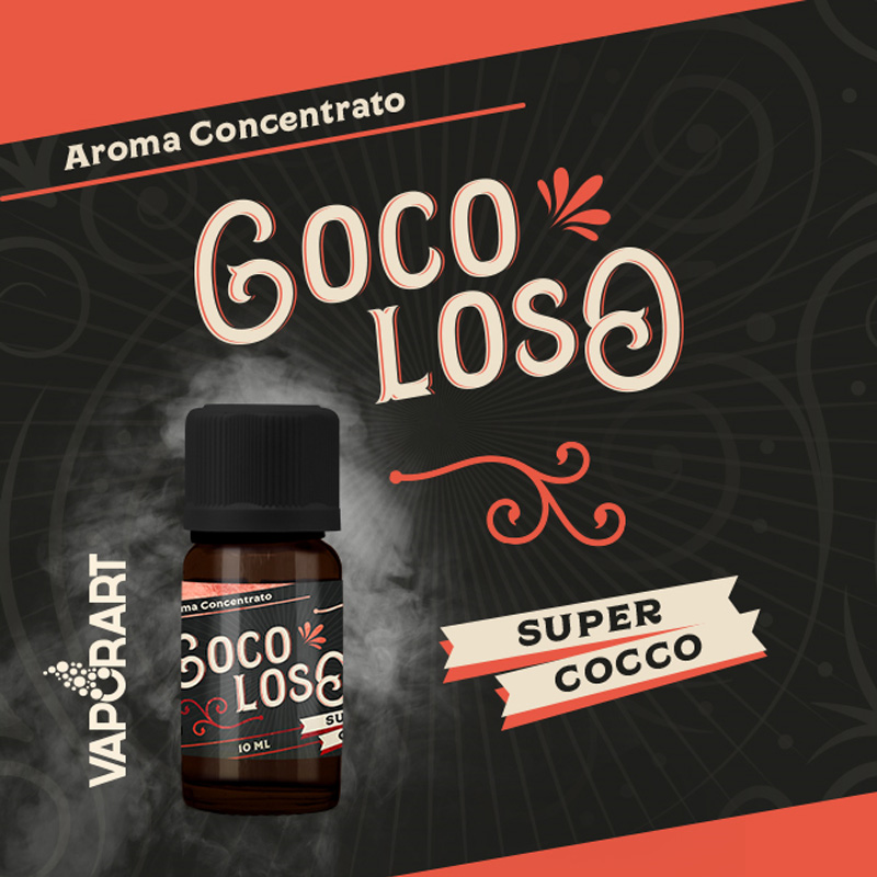 Vaporart Aroma Concentrato Coco Loso 10ml Liquido per Sigaretta Elettronica