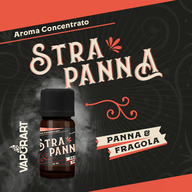 Vaporart Aroma Concentrato Stra Panna 10ml Liquido per Sigaretta Elettronica