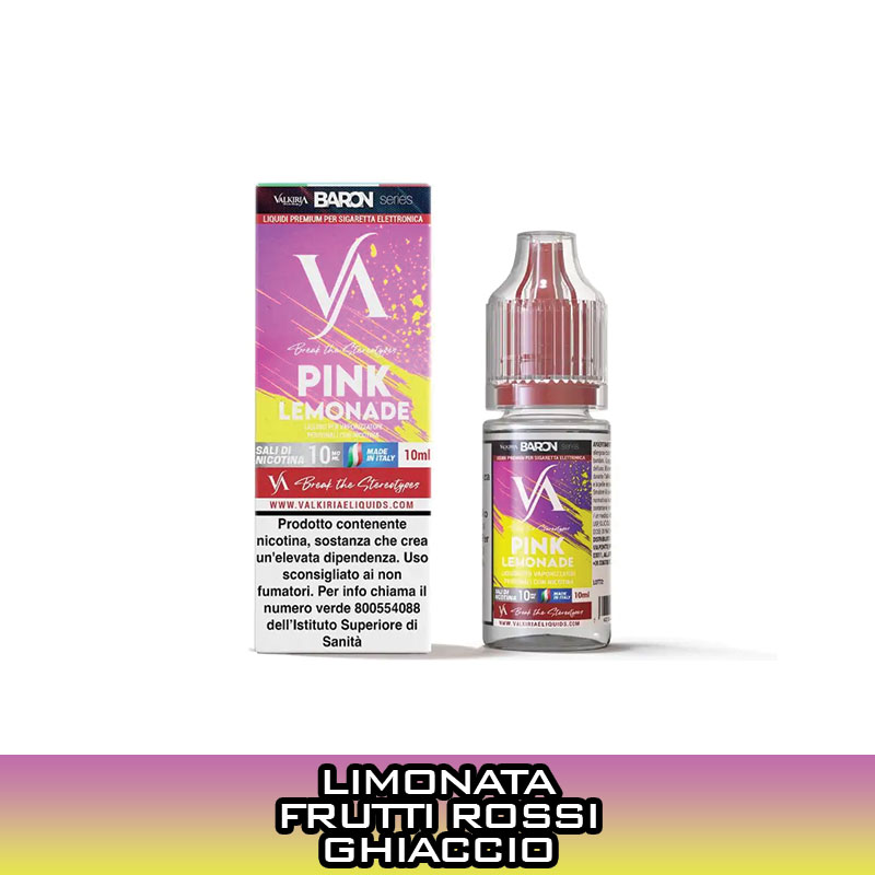 Pink Lemonade Liquido Pronto Nicotina 10 ml Valkiria