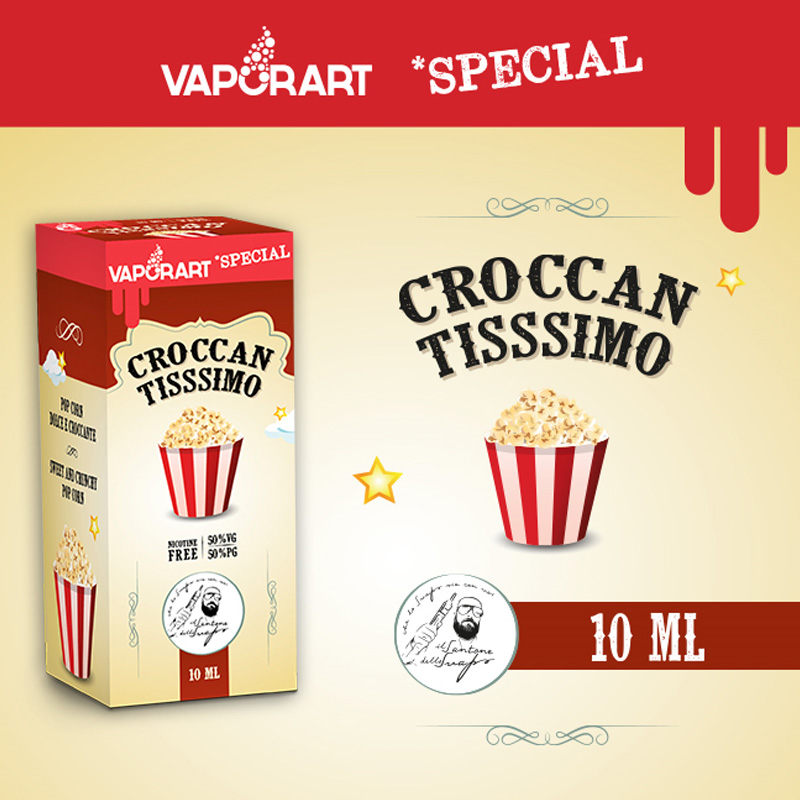 Vaporart Croccan Tissimo 10 ml Liquido Pronto Nicotina per Sigaretta Elettronica