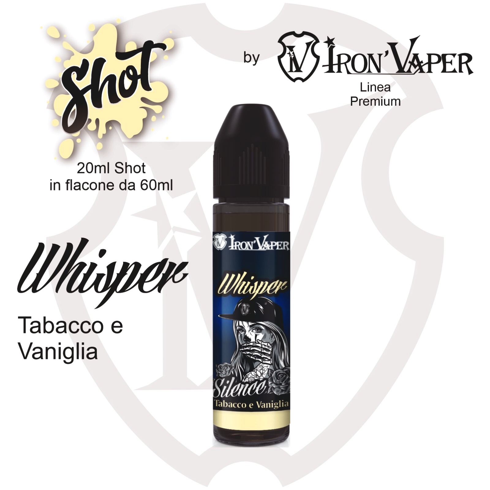 Iron Vaper Whisper Aroma 20 ml Liquido per Sigaretta Elettronica