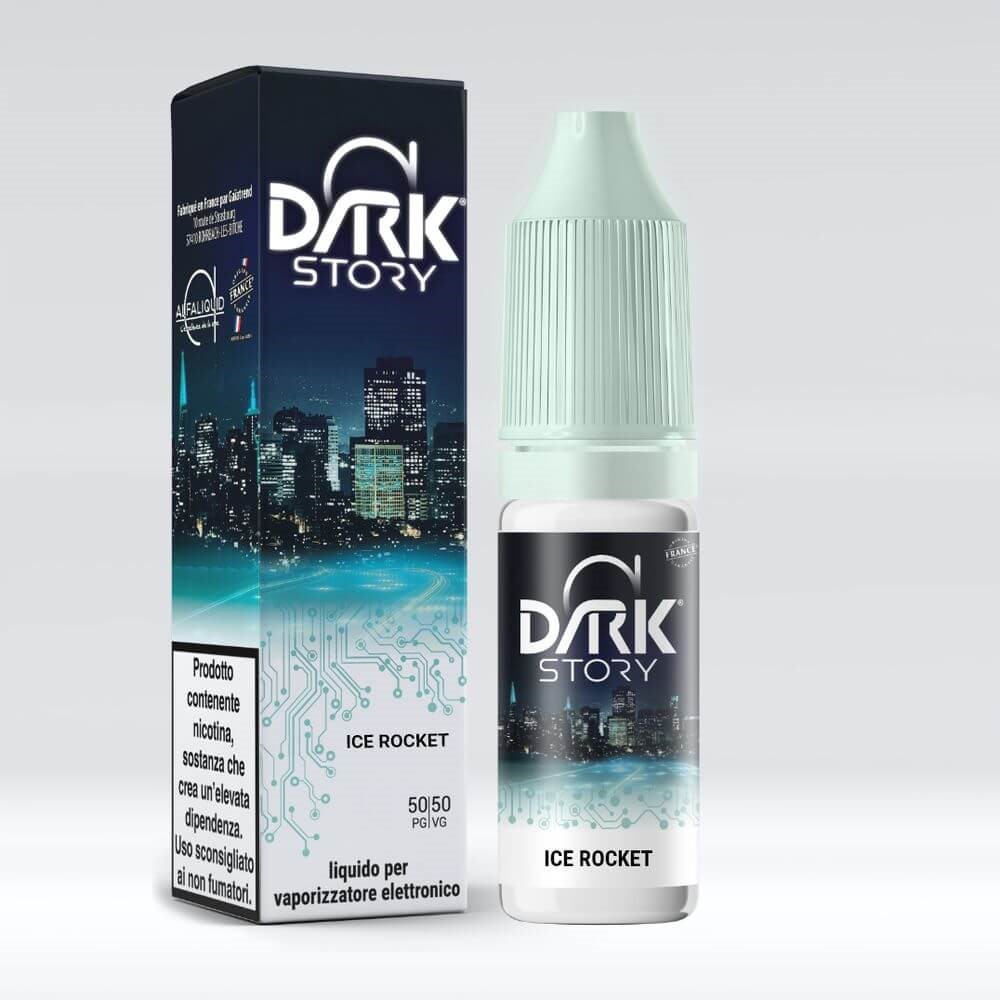 Alfaliquid Dark Story Ice Rocket 10 ml Liquido Pronto Nicotina