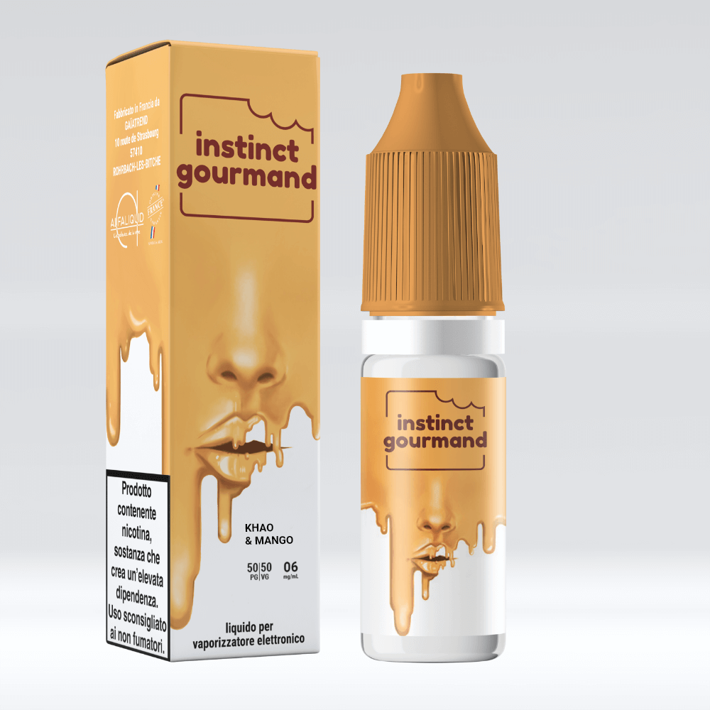 Alfaliquid Instinct Gourmand Khao & Mango 10 ml Liquido Pronto Nicotina