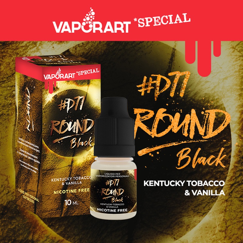 Vaporart Round Black 10 ml Liquido Pronto Nicotina per Sigaretta Elettronica