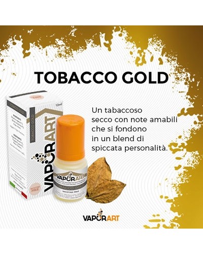 Vaporart Tobacco Gold 10 ml Liquido Pronto Nicotina
