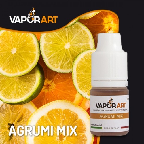 Vaporart Agrumi Mix 10 ml Nicotine ready eliquid is a flavor of mediterrranean fruits