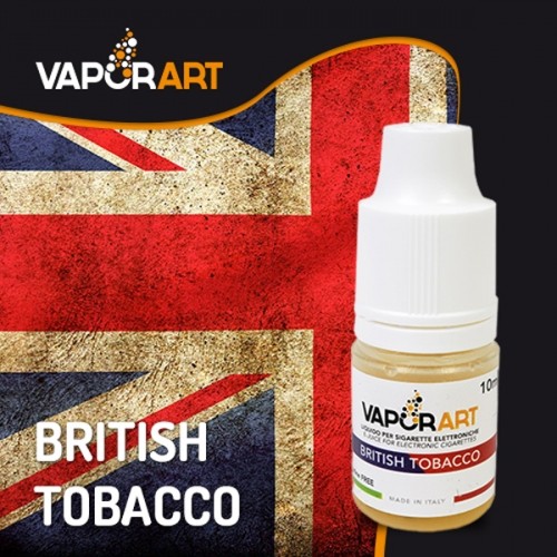 Vaporart British Tobacco 10 ml Liquido Pronto Nicotina