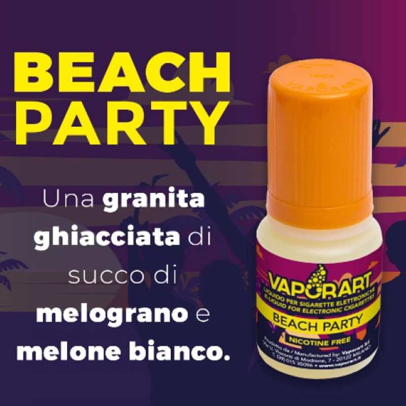 Finalmente disponibile in formato 10ml il beach party di vaporart