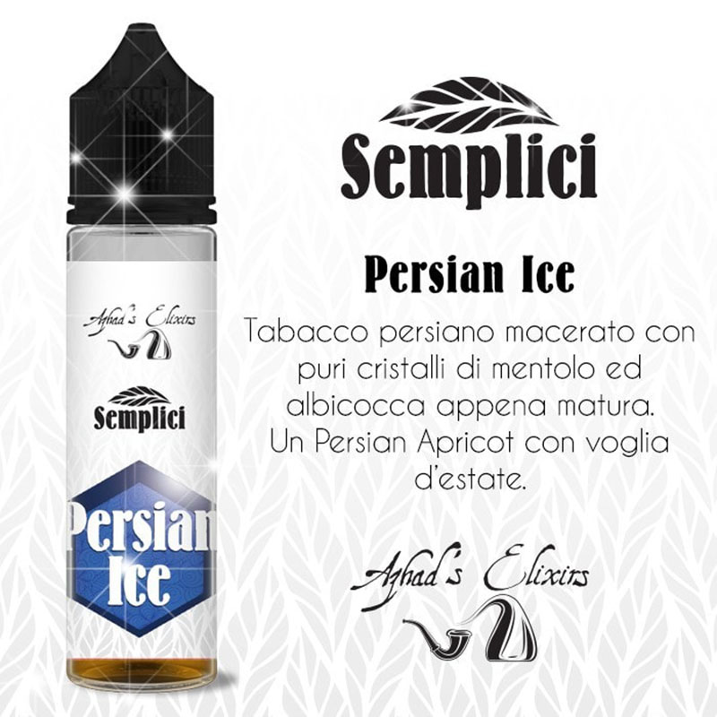 Azhad's Elixirs Semplici Persian Ice 20 ml con Tabacco Persiano, mentolo e albicocca matura