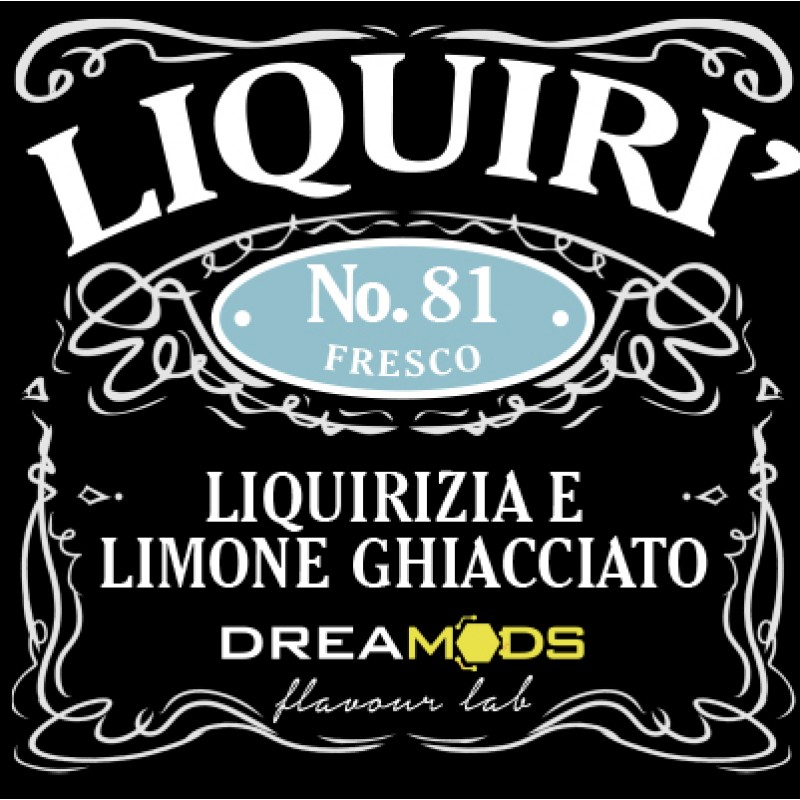 Liquiri della Dreamods è un aroma al sapore di limone ghiacciato e liquirizia