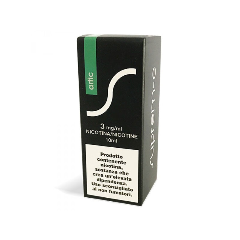 artic di suprem-e il liquido alla menta fresco e balsamico intenso e rinfrescante con nicotina
