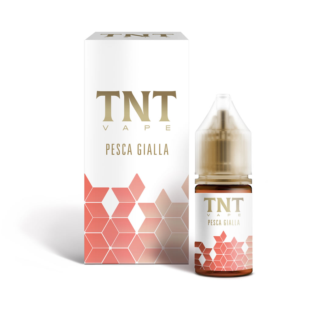 Il vero aroma della pesca gialla prodotto da tnt vape