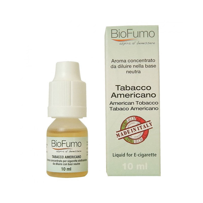 Biofumo Tabacco Americano aroma concentrato Biofumo da 10ml
